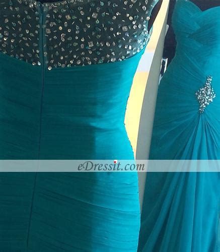 Sweetheart Fully Beaded Straps Formal Gown Edressit