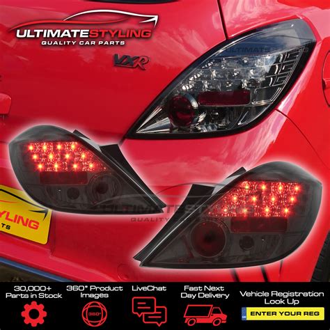 Vauxhall Corsa Performance Rear Tail Lights Led Style Smoked Lens