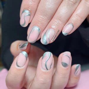 Chic Nude And Silver Nails Ideas For Everyday Glam