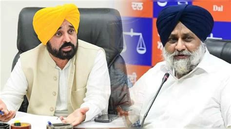 Sukhbir Badal Files Defamation Suit Against Punjab Cm Bhagwant Mann