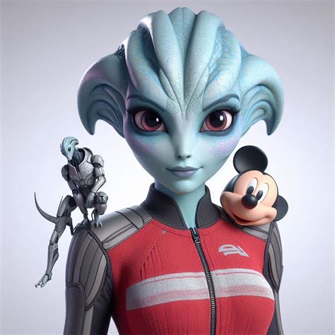 Mass Effect Asari With Disney 3d Animation Style By Rtxrkibi On Deviantart