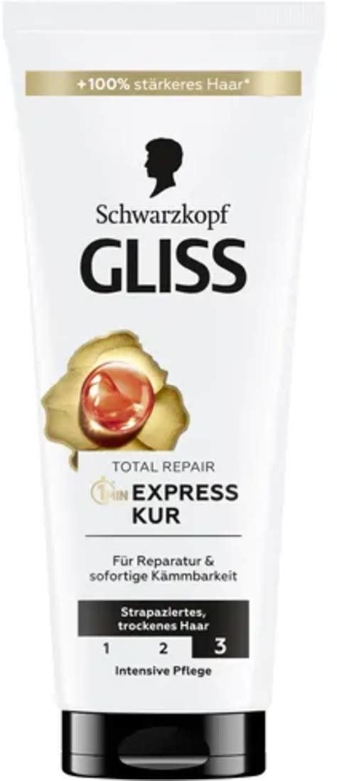 Schwarzkopf Gliss Kur Total Repair Minute Express Kur Ml Oh Feliz