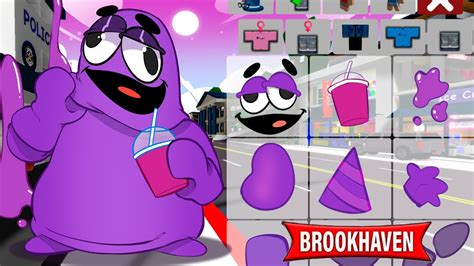 COMO VIRAR O GRIMACE SHAKE No BROOKHAVEN YouTube