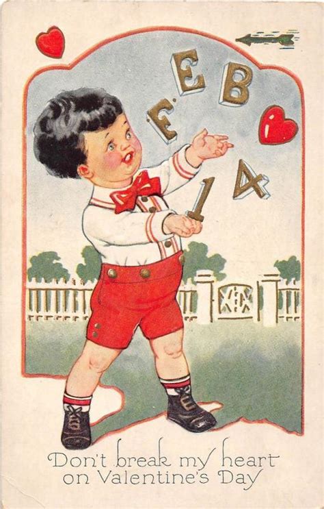 Valentine S Day Love Holiday Postcard C Juggling Boy Heart