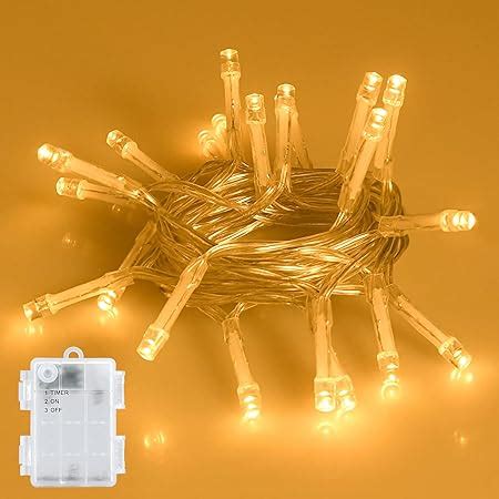 Bolweo Guirlande Lumineuse Led Avec Batterie Et Minuteur M Led