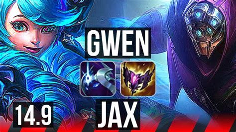 Gwen Vs Jax Top Quadra Legendary Kr Diamond Youtube