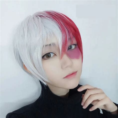 A My Hero Academia Boku No Hiro Akademia Shoto Todoroki Cosplay Wig