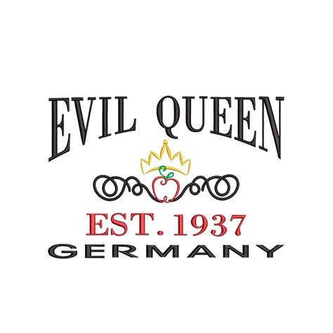 The Evil Queen From Snow White Machine Embroidery. Established 1937 - Etsy