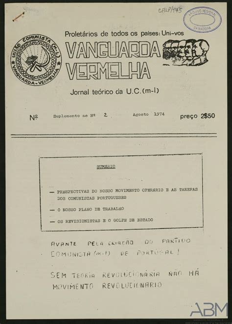 Vanguarda Vermelha Seção de Jornais e Revistas da Imprensa Proletária