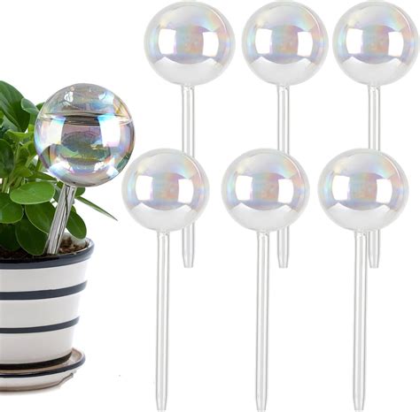 Amazon Kinzomor Pack Glass Self Watering Bulbs Inch Iridescent