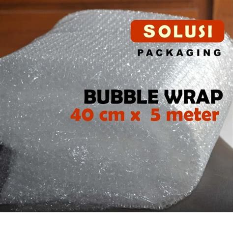 Jual BUBBLE WRAP 40 CM X 5 METER PLASTIK GELEMBUNG PLASTIK BUBBLE