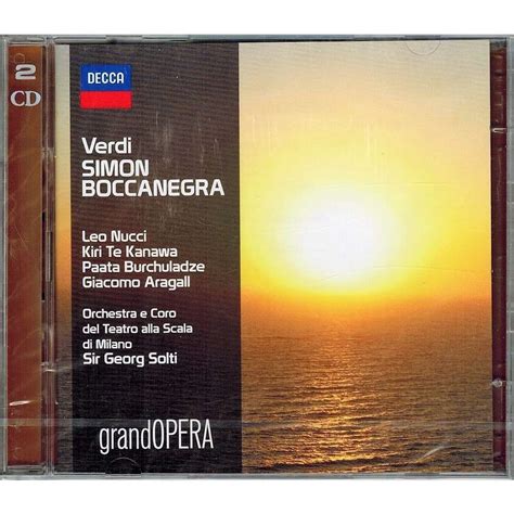 Simon Boccanegra Georg Solti De Verdi Giuseppe Cd X Con Melomaan