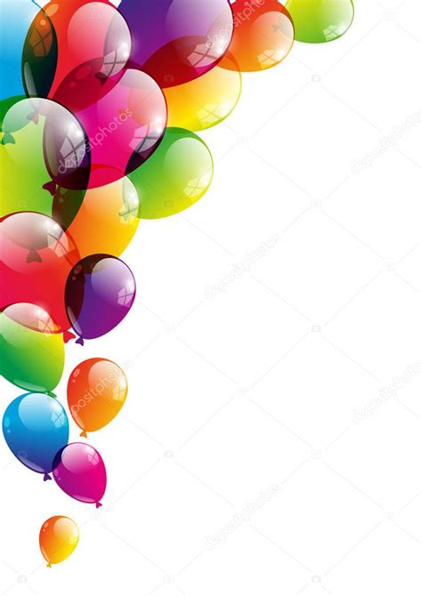 Color Glossy Balloons On White Stock Vector Huhli