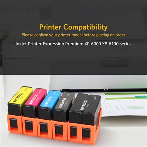 V4ink 5pk 302xl T302xl Ink Cartridge For Epson Expression Xp 6000 Xp 6100 Inkjet Ebay