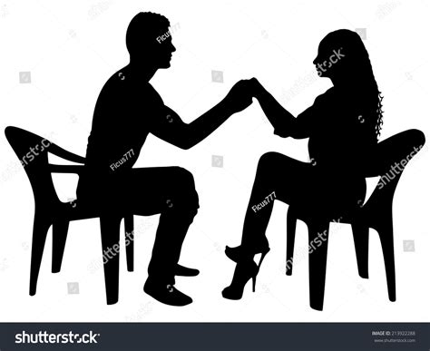 Beautiful Lovely Couple Holding Hands Vector Stock Vector 213922288 ...