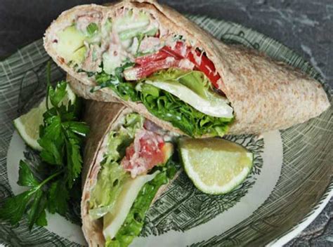 Wrap au Thon et Avocat Recettes Légères Plat et Recette