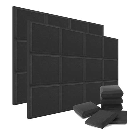 Beiyin Pcs Square Plate Soundproof Panels Acoustic Foam X X Cm