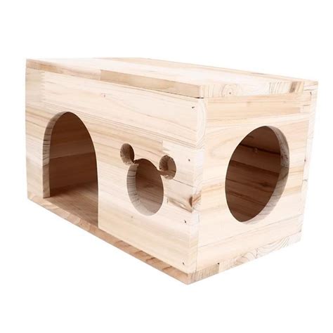 Vgeby Cachette Des Animaux Maison En Bois Pour Hamsters Petits Animaux