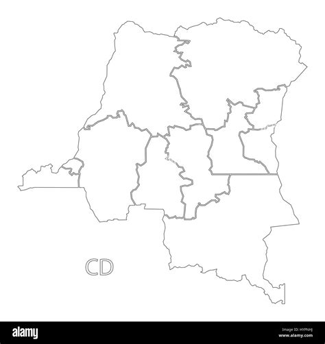 Republic Congo Map Black And White Stock Photos Images Alamy