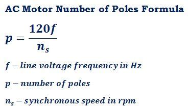 Formula To Calculate Number Of Poles Of An AC Induction Motor Power