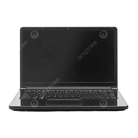 Tampilan Depan Laptop Hitam Laptop Buku Catatan Depan Png Transparan