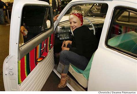 PIN CURLS AND PISTONS Hot Rod Babes Not Afraid To Keep Motors Running All By Themselves