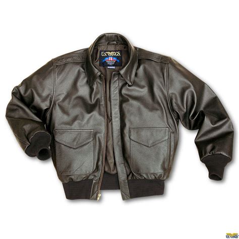 US Wings Leather Flight Jacket Modern A-2