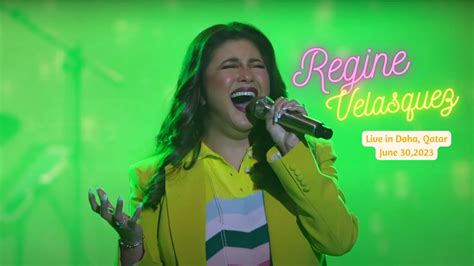 Part Ella Mae Saison Medley Regine Velasquez Live In Doha Qatar