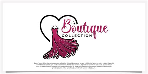 Premium Vector | Fashion logo design with dress fashion logo art vector ...