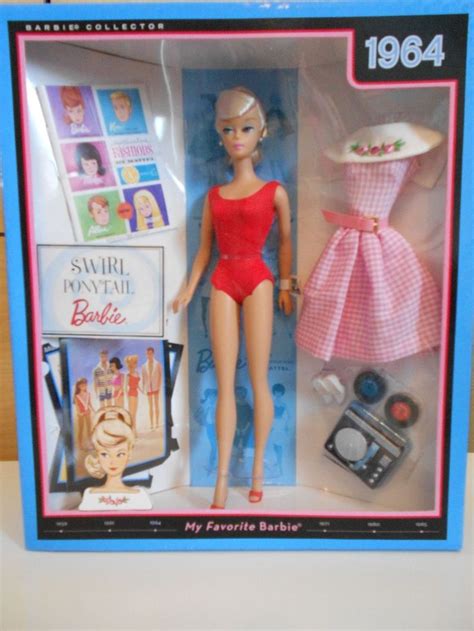 1964 Swirl Ponytail Barbie Reproduction Doll 107 Poupée