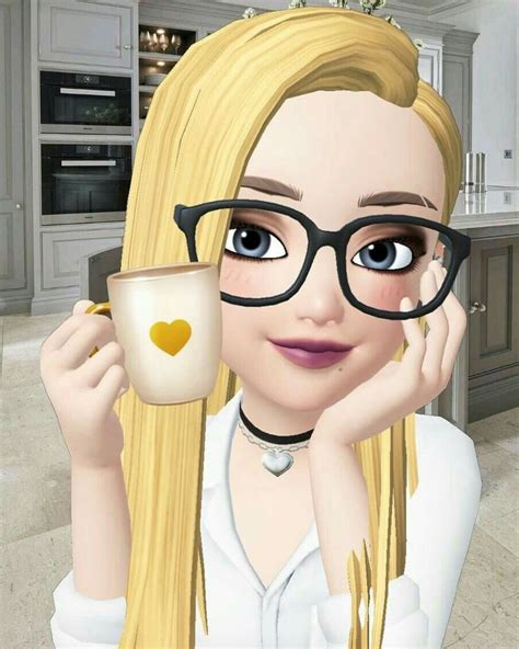 Pin de Marjo Pinar em CUTIES | Loiras de oculos, Animação digital ...