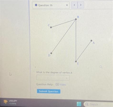 Solved What Is The Degree Of Vertex A Chegg