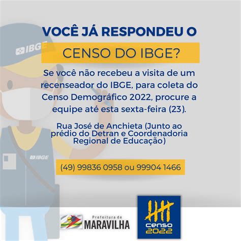 IBGE encerra coleta do Censo 2022 e convoca munícipes que ainda não