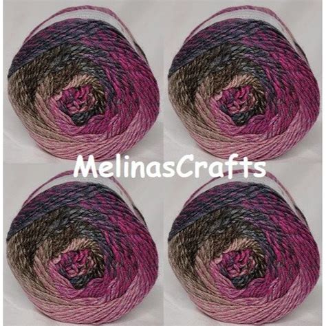 Ferris Wheel Yarn Lot Of 4 Cakes In Wild Violets Etsy