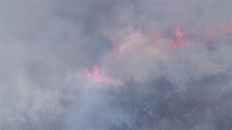 Large Brush Fire Scorches Acres Near Lewisville Lake