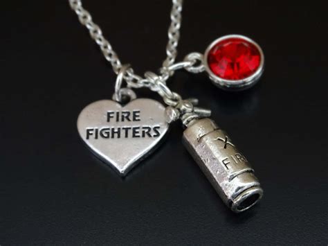 Firefighter Necklace Firefighter Charm Firefighter Pendant