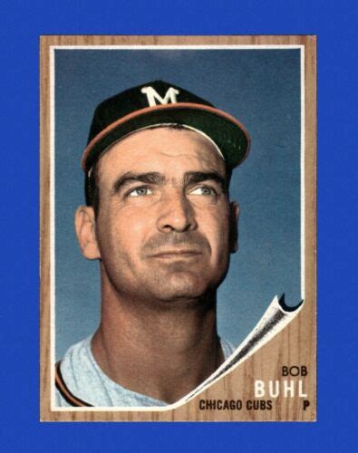 1962 Topps Set Break 458 Bob Buhl EX EXMINT GMCARDS EBay