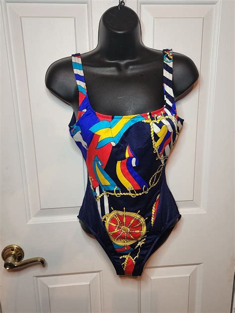 Pacific Connection Vintage Womens Bathingsuit Size 12 Gem