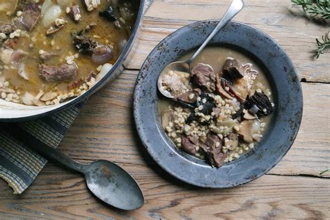 Hearty Venison Stew with Mushrooms & Barley - Jess Pryles