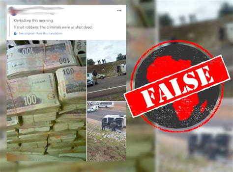 No Photos Dont Show Cash In Transit Robbery In South Africa In