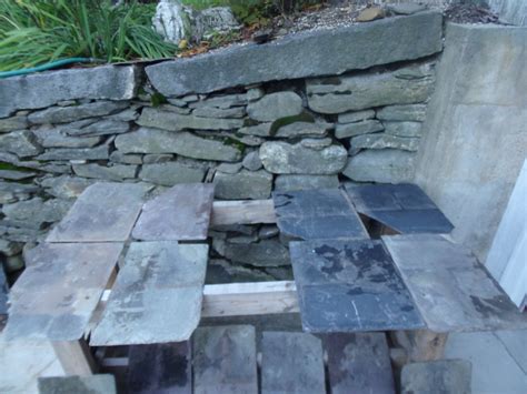 Vintage Box Of Roof Slate For Repurpose