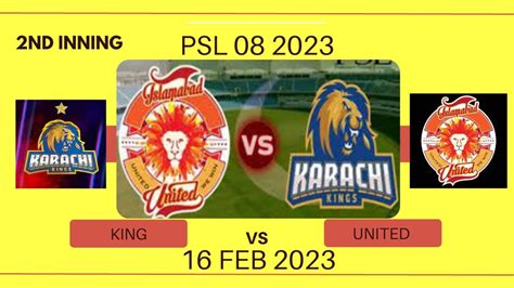 Islamabad United Vs Karachi Kings 2nd Inning Highlights PSL 08 2023