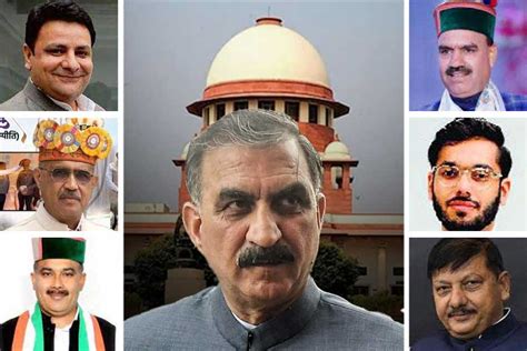 Himachal Pradesh Crisis Sc Refuses To Stay Disqualification Of Six