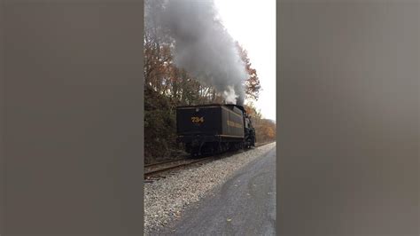 Western Maryland Steam Locomotive 734 Youtube