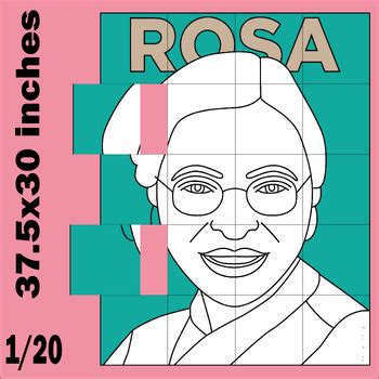 Rosa Parks Collaborative Poster A Unique Art Project For Black History