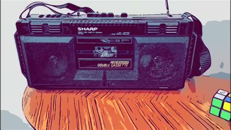 80s Sharp Wq T232 Double Cassette Boombox Stereo Tape Radio Vintage