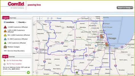 Comed Outage Map Chicago Map : Resume Examples