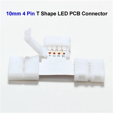 Pcs Mm Pin L T Cross Shape Led Strip Pcb Connector Adapter