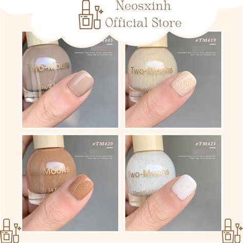 Sơn Móng Tay Two Moons Nude Nâu Hạt ml Neosxinh Nails Shopee Việt Nam