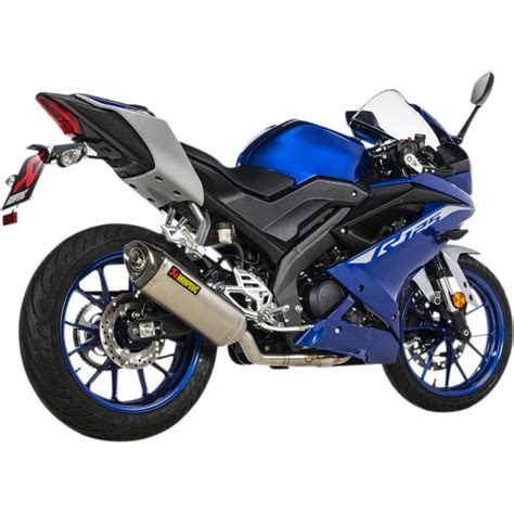 Ligne complète Akrapovic Racing Titane Carbone Yamaha YZF R125 MT 125